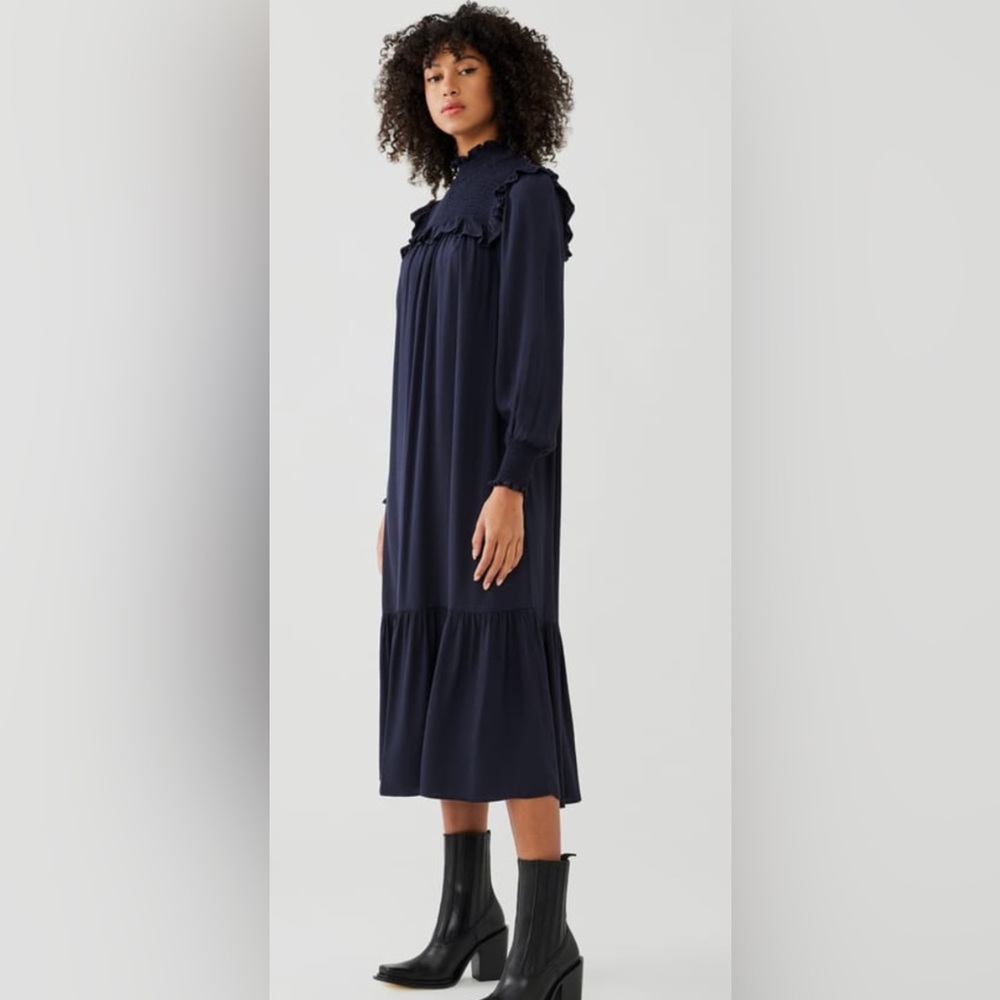 NWOT Anthropologie Ghost Harry blue midi dress size XS
